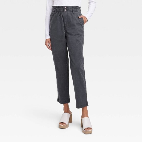 Size 0 - Womens Super-High Rise Taper Jeans - Universal Thread - Very Dark Gray - Picture 5 of 6